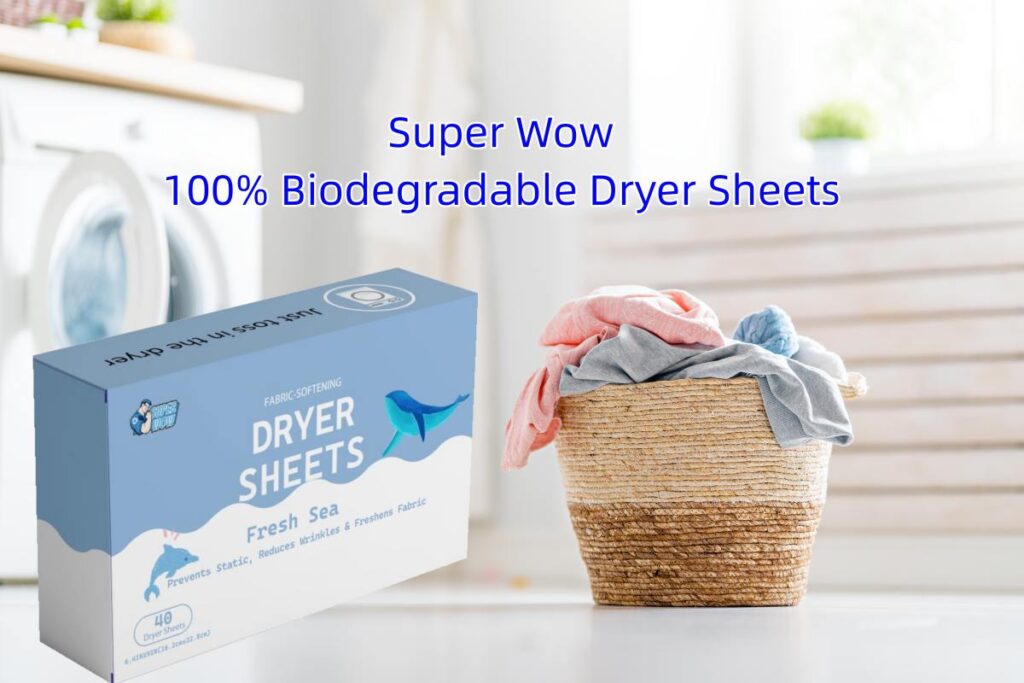 100% Biodegradable Dryer Sheets
