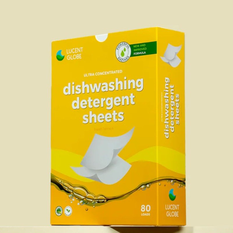 Box Packaging for dishwasher detergent sheets